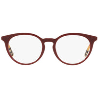 Burberry Women's Eyeglasses - Full Rim Burgundy Acetate Round Frame | 0BE2318 3916 ,