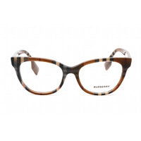 Burberry Women's Eyeglasses - Full Rim Cat Eye Check Brown, 53 mm | 0BE2375 3966 ,
