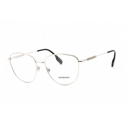 Burberry Women's Eyeglasses - Full Rim Cat Eye Shape Silver Metal Frame | 0BE1376 1005 ,
