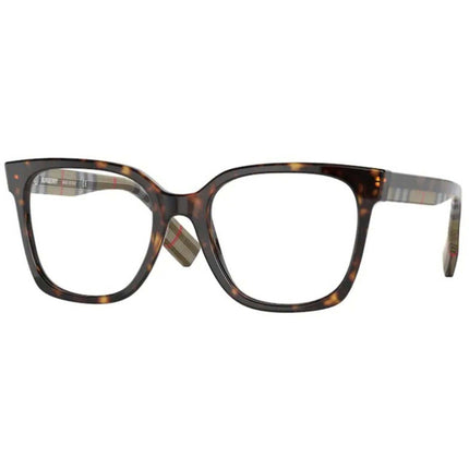 Burberry Women's Eyeglasses - Full Rim Dark Havana Acetate Square Frame | 0BE2347 3943 ,
