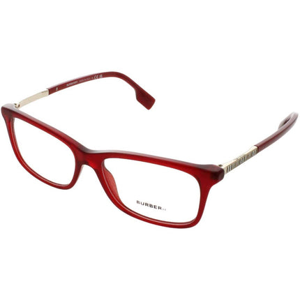 Burberry Women's Eyeglasses - Full Rim Red Plastic/Metal Rectangular | 0BE2337 3495 ,