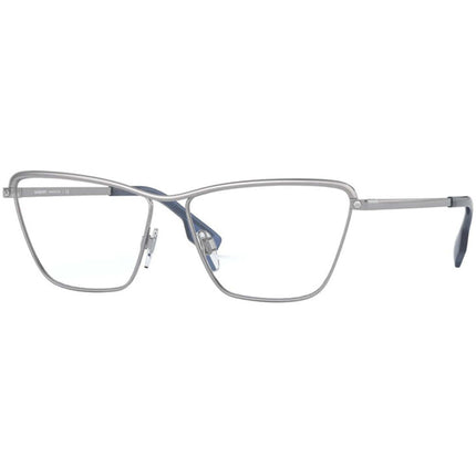 Burberry Women's Eyeglasses - Gunmetal Metal Cat Eye Frame | BURBERRY 0BE1343 1003 ,