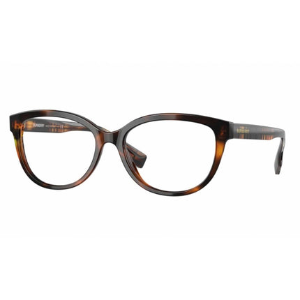 Burberry Women's Eyeglasses - Havana Plastic Full Rim Cat Eye Frame | 0BE2357 3985 ,