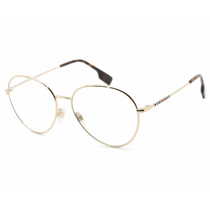 Burberry Women's Eyeglasses - Light Gold Round Metal Frame Clear Lens | 0BE1366 1340 ,
