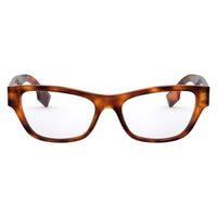 Burberry Women's Eyeglasses - Light Havana Square Plastic Full Rim | BE2302F 3316 ,