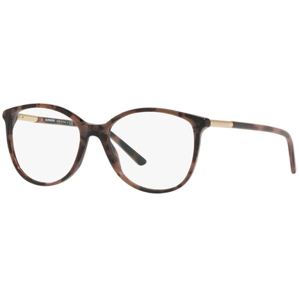 Burberry Women's Eyeglasses - Spotted Brown Havana Square | BURBERRY 0BE2128 3624 ,