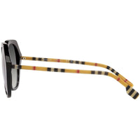 Burberry Women's Sunglasses - Black Geometric Frame Grey Gradient Lens | 4375 38538G ,