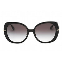 Burberry Women's Sunglasses - Black Oval Frame Grey Gradient Lens | 0BE4374F 30018G ,