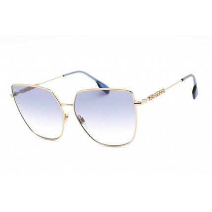 Burberry Women's Sunglasses - Blue Lens Light Gold Cat Eye Frame | 0BE3143 110979 ,