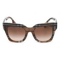 Burberry Women's Sunglasses - Check Brown Plastic Square Shape Frame | 0BE4364 396713 ,