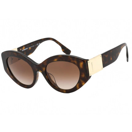 Burberry Women's Sunglasses - Dark Havana Cat Eye Plastic Frame | 0BE4361F 300213 ,