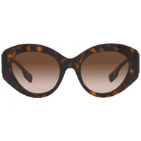 Burberry Women's Sunglasses - Dark Havana Cat Eye Plastic Frame | 0BE4361F 300213 ,