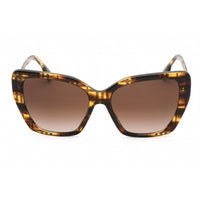 Burberry Women's Sunglasses - Full Rim Top Check Striped Brown Frame | 0BE4366 398113 ,