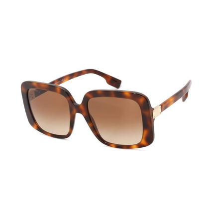 Burberry Women's Sunglasses - Havana Square Frame Brown Gradient Lens | 0BE4363 331613 ,