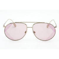 Burberry Women's Sunglasses - Light Gold Aviator Frame Pink Lens | 0BE3138 110984 ,