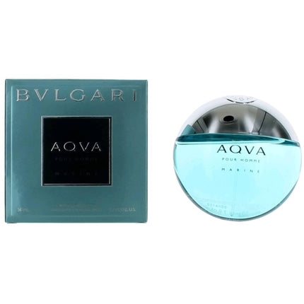 Bvlgari Men's Eau De Toilette Spray - Aqva Marine Amber and Woody Notes, 1.7 oz ,