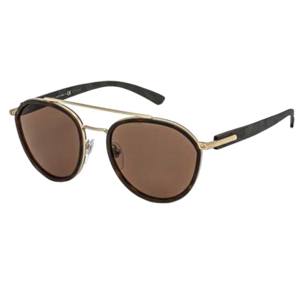 Bvlgari Men's Sunglasses - Matte Pale Gold/Matte Havana Full Rim Metal | BV5051 205273 ,