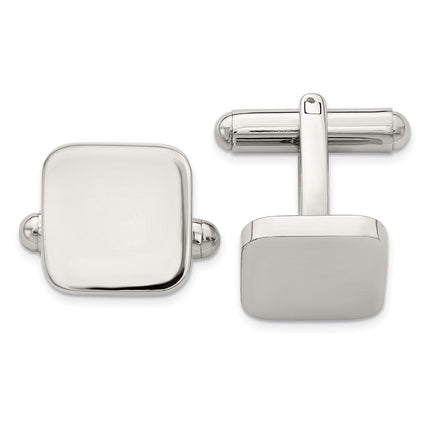 Stainless Steel Polished Cufflinks ,