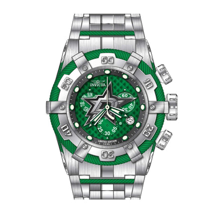 Invicta Men's Watch - NHL Dallas Stars Chrono Green and Silver Tone Bracelet | 42020 ,