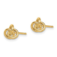Madi K Kid's 14k Love Knot Post Earrings ,