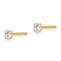 Madi K Kid's 14k CZ Stud Post Earrings ,
