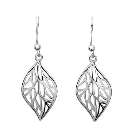 Sterling Silver Leaf Earrings ,