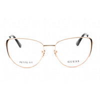 Guess Women's Eyeglasses - Full Rim Shiny Rose Gold Metal Cat Eye Frame | GU2904 028 ,