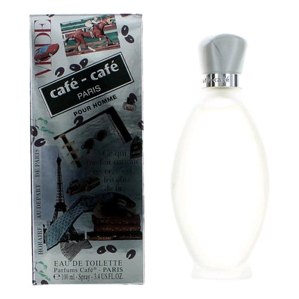 Cafe Cafe Paris by Cafe, 3.4 oz Eau De Toilette Spray for Men ,