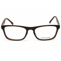 Calvin Klein Jeans Men's Eyeglasses - Crystal Dark Brown Rectangular | CKJ20517 201 ,