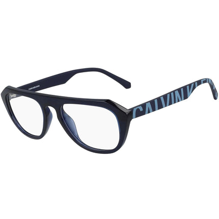 Calvin Klein Jeans Men's Eyeglasses - Crystal Navy Rectangular Frame | CKJ19522 405 ,