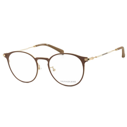 Calvin Klein Jeans Unisex Eyeglasses - Beige Round Frame Clear Lens | CKJ19105A 274 ,