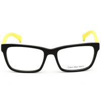 Calvin Klein Jeans Unisex Eyeglasses - Black Frame with Yellow Temple | CKJ957AF 001 ,
