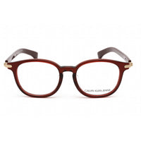 Calvin Klein Jeans Unisex Eyeglasses - Crystal Burgundy Oval Frame | CKJ956AF 609 ,