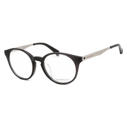 Calvin Klein Jeans Unisex Eyeglasses - Crystal Gray Round Plastic Frame | CKJ468AF 010 ,