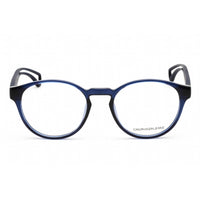 Calvin Klein Jeans Unisex Eyeglasses - Crystal Navy Plastic Round Frame | CKJ19508 405 ,