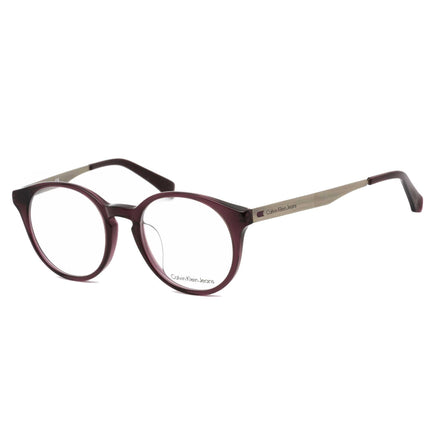 Calvin Klein Jeans Unisex Eyeglasses - Crystal Purple Round Full Rim | CKJ468AF 506 ,