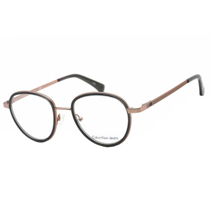 Calvin Klein Jeans Unisex Eyeglasses - Crystal Smoke Round Metal Frame | CKJ156AF 005 ,
