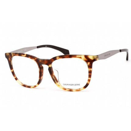 Calvin Klein Jeans Unisex Eyeglasses - Khaki Tortoise Plastic Square | CKJ495AF 204 ,