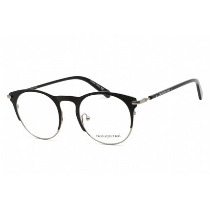 Calvin Klein Jeans Unisex Eyeglasses - Matte Black Plastic Round Frame | CKJ19313 001 ,