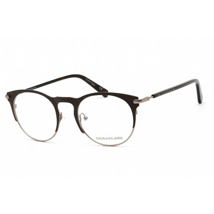 Calvin Klein Jeans Unisex Eyeglasses - Matte Dark Brown Metal/Plastic | CKJ19313 201 ,