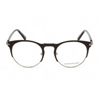 Calvin Klein Jeans Unisex Eyeglasses - Matte Dark Brown Metal/Plastic | CKJ19313 201 ,