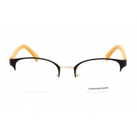 Calvin Klein Jeans Unisex Eyeglasses - Matte Espresso Metal Oval Frame | CKJ480AF 246 ,