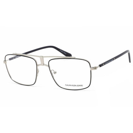Calvin Klein Jeans Unisex Eyeglasses - Matte Navy Metal Rectangular | CKJ19311 405 ,