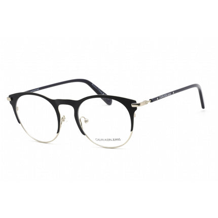 Calvin Klein Jeans Unisex Eyeglasses - Matte Navy Round Metal/Plastic | CKJ19313 405 ,