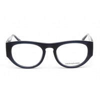 Calvin Klein Jeans Unisex Eyeglasses - Milky Navy Plastic Oval Frame | CKJ19510 405 ,
