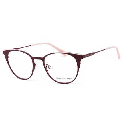 Calvin Klein Jeans Unisex Eyeglasses - Purple/Crystal Pink Cat Eye | CKJ21208 502 ,