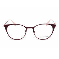 Calvin Klein Jeans Unisex Eyeglasses - Purple/Crystal Pink Cat Eye | CKJ21208 502 ,