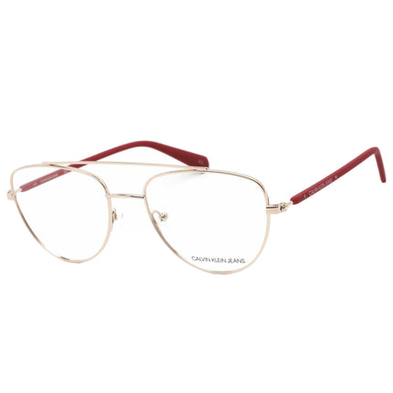 Calvin Klein Jeans Unisex Eyeglasses - Rose Gold Metal Frame Clear Lens | CKJ19308 780 ,