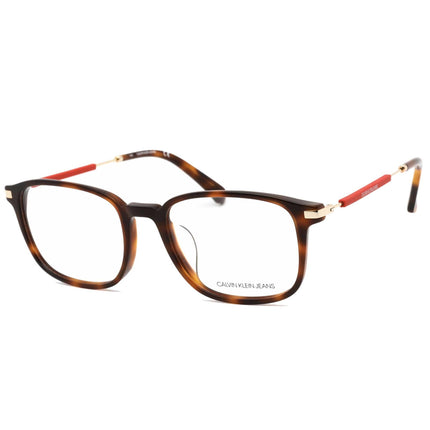Calvin Klein Jeans Unisex Eyeglasses - Soft Tortoise Rectangular Frame | CKJ18711A 240 ,