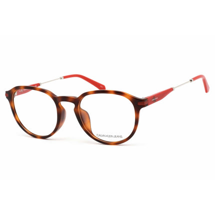 Calvin Klein Jeans Unisex Eyeglasses - Soft Tortoise Round Plastic | CKJ19707A 240 ,